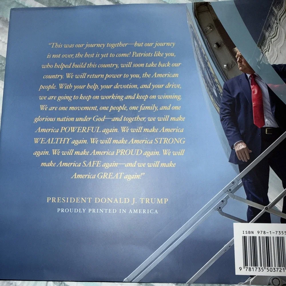 DONALD J TRUMP OUR JOURNEY TOGETHER BOOK HARDCOVER PRESIDENT